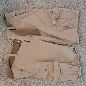 Men's khaki cargo shorts